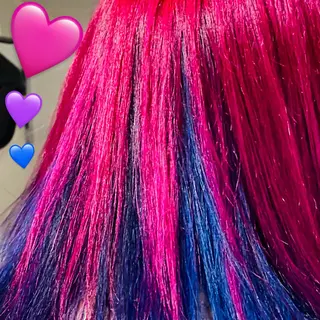 ミディアム カラー Re:berta所属・エリア唯一🌈ᵕ̈* 派手髪モリヤ🌺のヘアスタイル