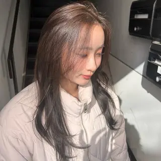 ロング カラー ブラウンカラー/ Wカラー/YUKAのヘアスタイル