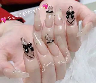 ネイル 𝐲𝐮𝐦𝐢🎀 長さ出しデザイン専門のネイルデザイン