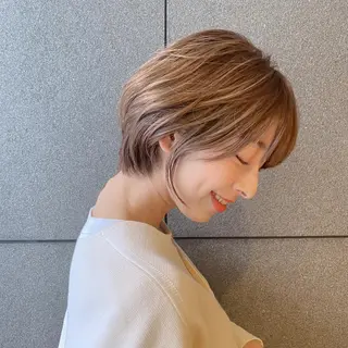 ショート カラー パーマ ヘアアレンジ メンズ キッズ ネイル マツエク・マツパ ANSENS  by  Mode K's所属・顔周りレイヤー ☺︎shunのヘアスタイル