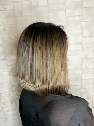 ミディアム カラー 船津武俊 フナツタケトシのヘアスタイル