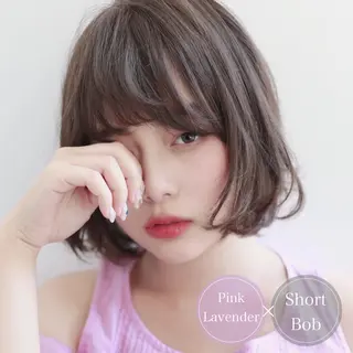 ショート カラー アンブレラカラー💫 フェイスフレーミングのヘアスタイル