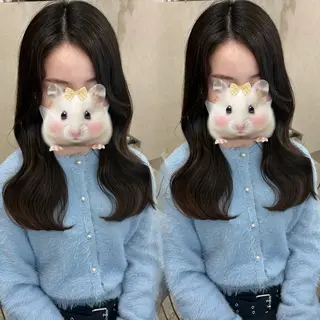 ロング ヘアアレンジ Rio🎀透明感 カラー♡顔周り♡のヘアスタイル