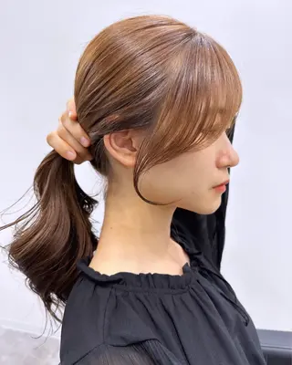 ロング カラー 韓国風/顔周りカット /髪質改善RYOTAのヘアスタイル