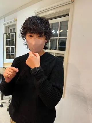 ショート パーマ メンズ NOUN所属・eri kinjoのヘアスタイル