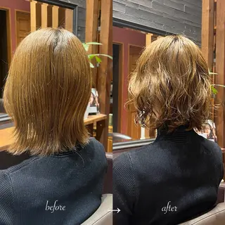 ミディアム 黒川 結希のヘアスタイル