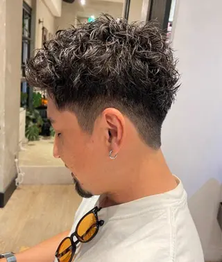ショート パーマ メンズ lana hair  新宿髪質改善トリートメント新宿三丁目【ラナヘアー】所属・新宿メンズ専門 髪質改善パーマ特化のヘアスタイル