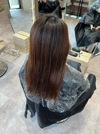 ミディアム カラー ✨髪質改善 縮毛矯正 艶髪 立川 コウキ✨のヘアスタイル