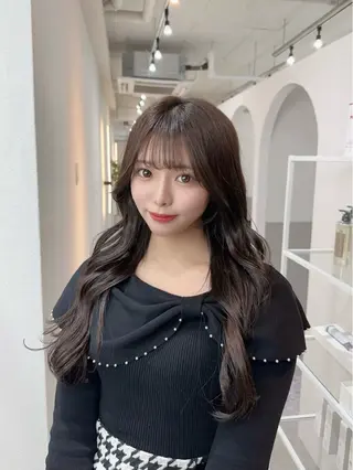 ロング カラー 韓国レイヤー透明感 カラーヨウスケのヘアスタイル