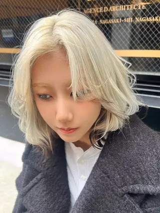 ミディアム カラー 飯田 大樹のヘアスタイル