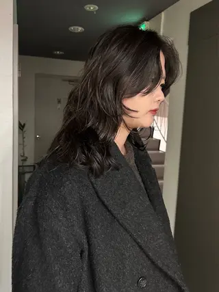 セミロング パーマ ボブ/レイヤー/ケア パーマ/リュウタのヘアスタイル