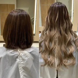 ロング カラー ヘアアレンジ マツエク・マツパ TATSUYA アートディレクターのヘアスタイル