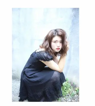 ミディアム カラー vato マンツーマンサロンのヘアスタイル