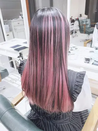 ロング カラー モテ髪透明感❤️ デイズヘアカラーのヘアスタイル