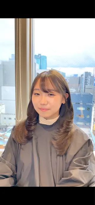 ミディアム カラー ヘアアレンジ 顔周り&ミディアム 特化/池袋/kokiのヘアスタイル
