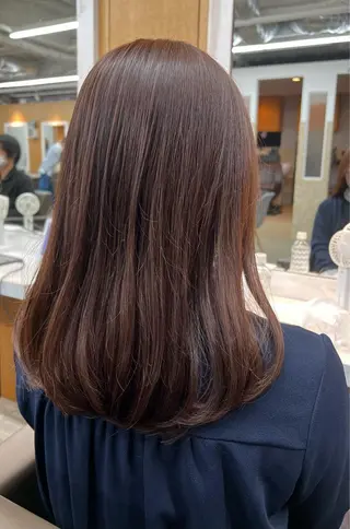 ミディアム カラー 透明感カラー/ イルミナカラーヒロキのヘアスタイル