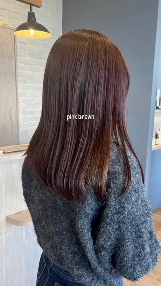 セミロング カラー セジールヘアメゾン所属・韓国レイヤー/透明感 カラー🐈曾根高のヘアスタイル