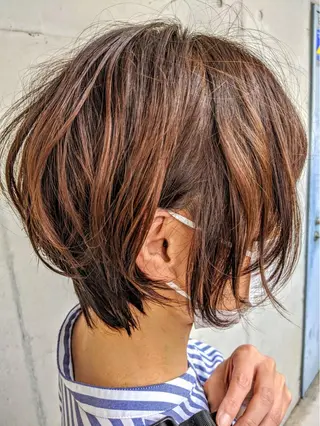 ショート パーマ 川越 輝梨奈のヘアスタイル