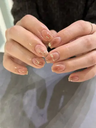 ネイル Ray. ちゅるん系ニュアンスのネイルデザイン