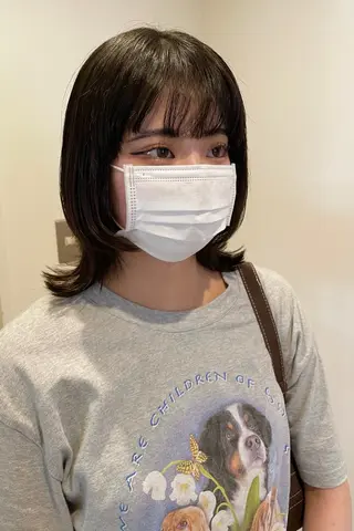 ミディアム newi梅田🫧韓国 ヘア🫧sakiのヘアスタイル