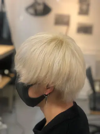 ショート カラー メンズ 髪質改善　ナカゾノ タケシのヘアスタイル