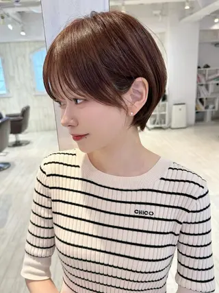 ショート 縮毛矯正/ショート/ レイヤー/畑中正敏のヘアスタイル