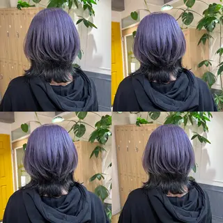 セミロング 艶カラー/韓国顔周り 🎀mamiのヘアスタイル