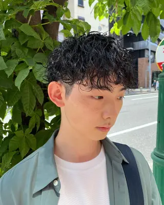 パーマ メンズ 年間2000名担当◎ パーマ職人/仲原佑樹のヘアスタイル
