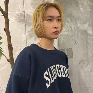 ショート カラー デザインカラー🥂 YUKAのヘアスタイル