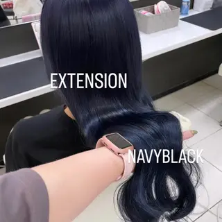 ロング カラー エクステ🩵ブリーチ 韓国ヘア🩵KAEのヘアスタイル