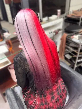 ロング カラー ハイトーンエクステ 🎩カズキ🎩のヘアスタイル