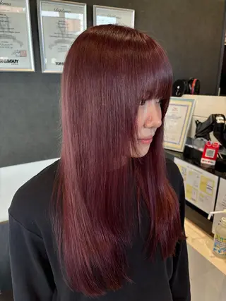 ミディアム カラー ブリーチ/ヘアケア/ 艶髪/イギチハルのヘアスタイル