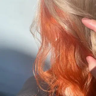 カラー ピンク・ベージュ🩰 カラー🫧とらのヘアスタイル