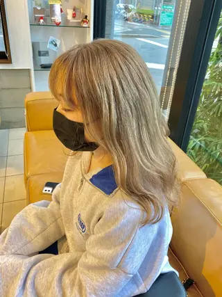 ミディアム カラー 山田勇真 ボブ/縮毛矯正/金山のヘアスタイル