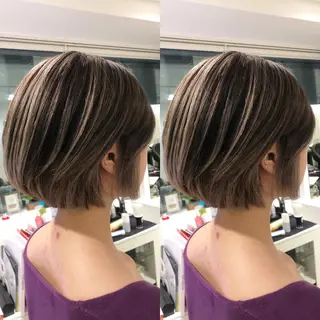 ショート カラー JILBLAN京都 ショート/ハイライトのヘアスタイル