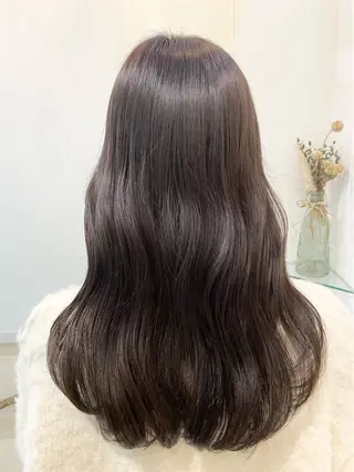 ロング カラー 髪質改善カラー🤍 エクステ✨君島由実子のヘアスタイル