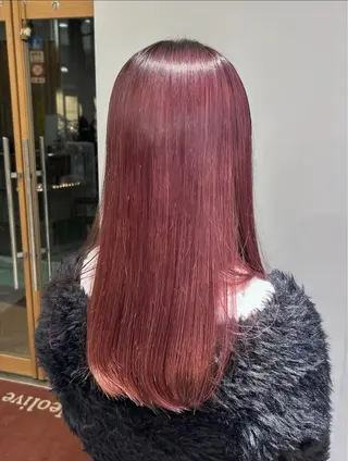 ロング カラー レイヤーカット🐺 hina🩶のヘアスタイル