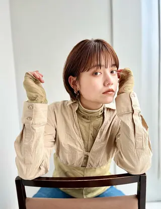 ショート あやめ【顔まわり/レ イヤー/柔らかカラ】のヘアスタイル