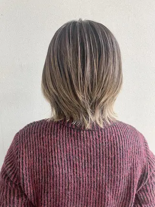 ミディアム カラー ケアブリーチ /髪質 改善/古橋圭史郎のヘアスタイル