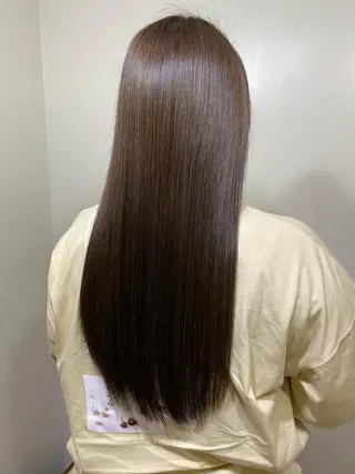 ロング ブリーチ毛対応酸性 ストレート🌈サキのヘアスタイル