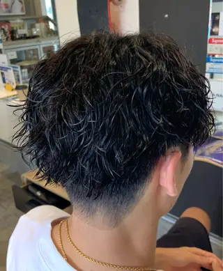 パーマ メンズ 原谷 一成のヘアスタイル