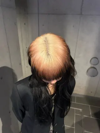 ロング カラー だいち/ハイトーン/ デザインカラーのヘアスタイル