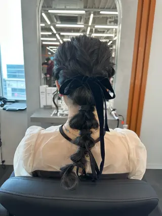 ロング 長畑 光紀のヘアスタイル