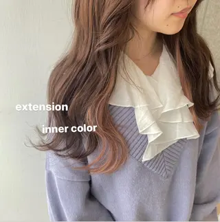 ロング カラー ナツミ/透明感カラー /酸性ストレートのヘアスタイル