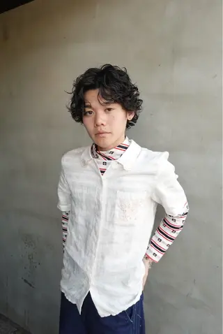 ミディアム パーマ メンズ メンズカット/パーマ /ユアサシュンスケのヘアスタイル