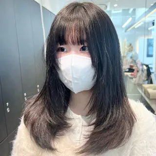 ミディアム カラー メンズ/韓国レイヤー /縮毛矯正/📍爽太のヘアスタイル