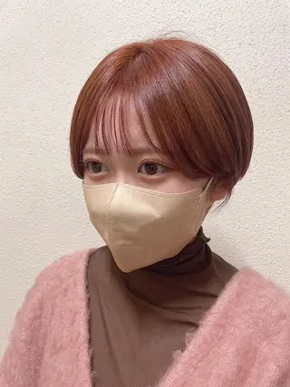 ショート カラー 梅田美容室 山崎海波のヘアスタイル