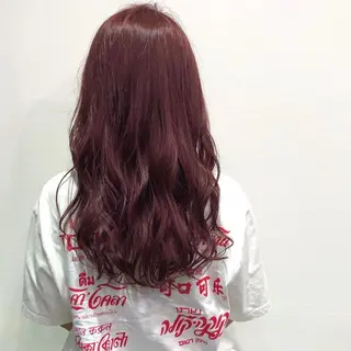 カラー 切りっぱなしボブ／ 暖色カラー／なつみのヘアスタイル