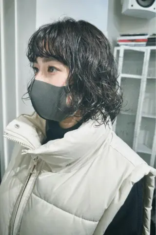 ショート パーマ レイヤーカット/艶髪 ✨💭KIRARIのヘアスタイル