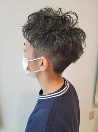 ショート メンズ パーマ 鈴木 翠のヘアスタイル